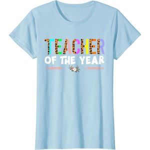 Women's Teacher Of The Year Teacher Appreciation Gifts T-Shirt SZ:NWOT